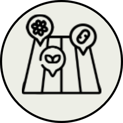 Icon Streifenanbau und Vielfalt (strip cropping)
